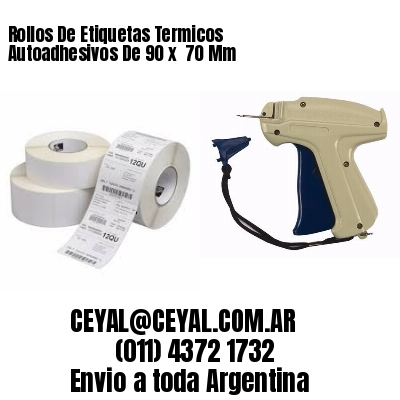 Rollos De Etiquetas Termicos Autoadhesivos De 90 x  70 Mm
