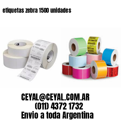 etiquetas zebra 1500 unidades
