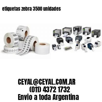 etiquetas zebra 3500 unidades
