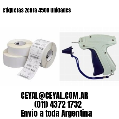 etiquetas zebra 4500 unidades