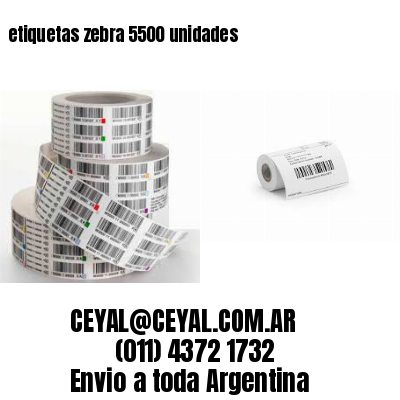 etiquetas zebra 5500 unidades