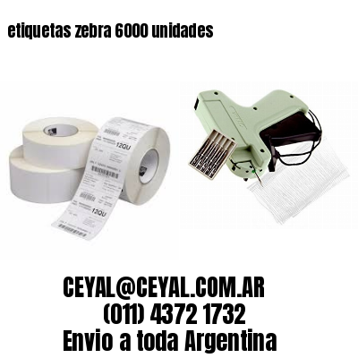 etiquetas zebra 6000 unidades