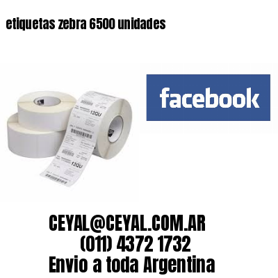 etiquetas zebra 6500 unidades