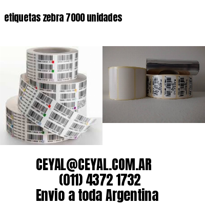 etiquetas zebra 7000 unidades