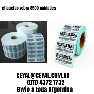 etiquetas zebra 8500 unidades