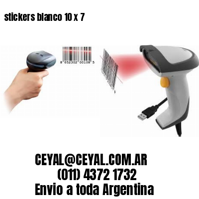 stickers blanco 10 x 7