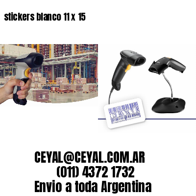 stickers blanco 11 x 15