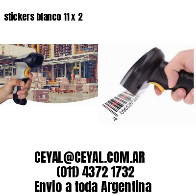 stickers blanco 11 x 2