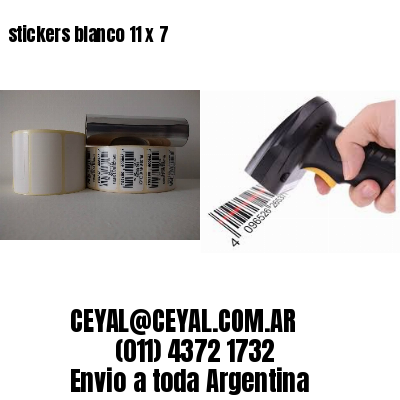 stickers blanco 11 x 7