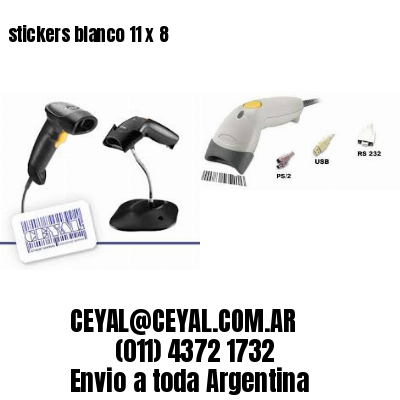 stickers blanco 11 x 8