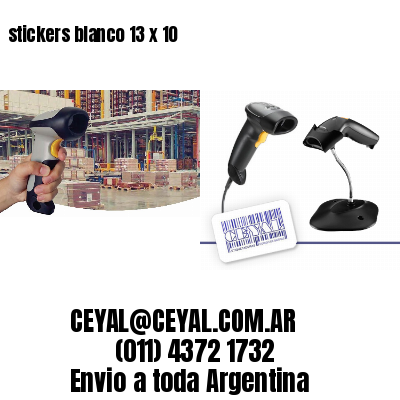 stickers blanco 13 x 10