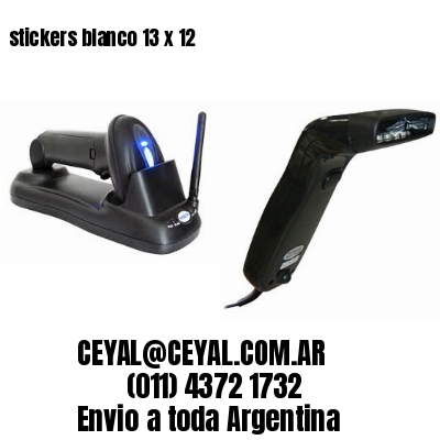 stickers blanco 13 x 12