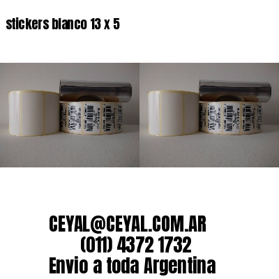 stickers blanco 13 x 5
