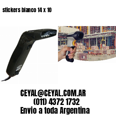 stickers blanco 14 x 10