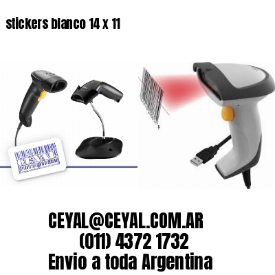 stickers blanco 14 x 11