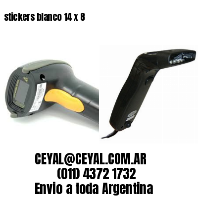 stickers blanco 14 x 8