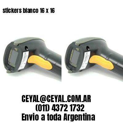 stickers blanco 16 x 16