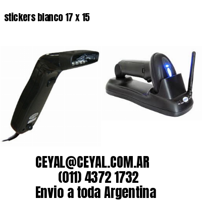 stickers blanco 17 x 15