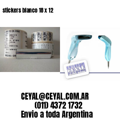 stickers blanco 18 x 12