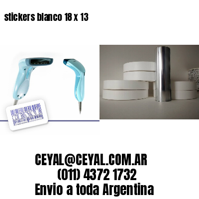 stickers blanco 18 x 13