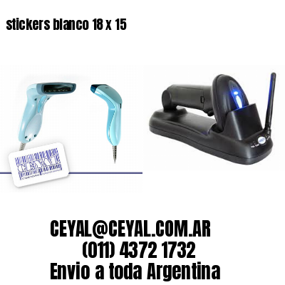 stickers blanco 18 x 15