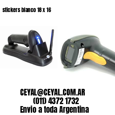 stickers blanco 18 x 16