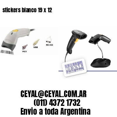 stickers blanco 19 x 12