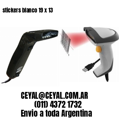 stickers blanco 19 x 13