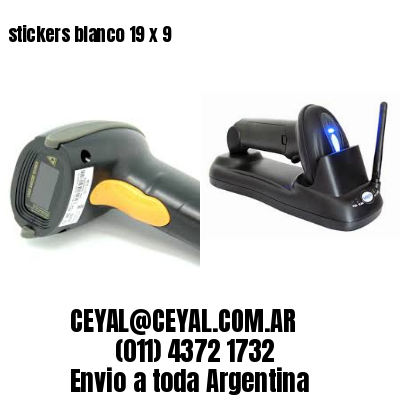 stickers blanco 19 x 9