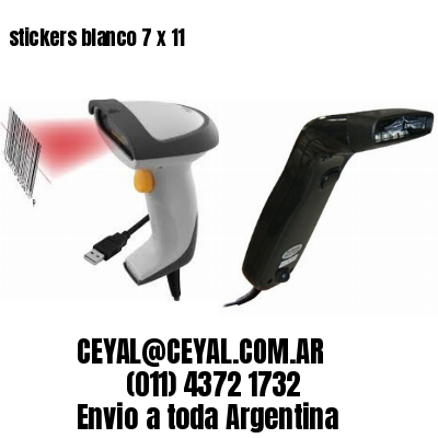 stickers blanco 7 x 11