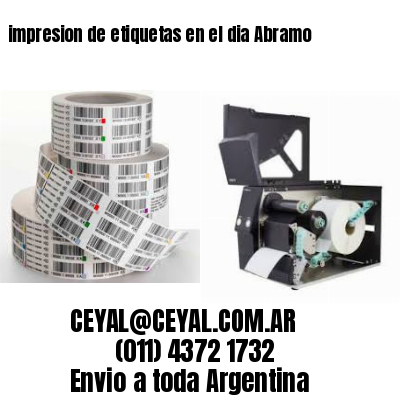 impresion de etiquetas en el dia Abramo
