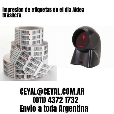 impresion de etiquetas en el dia Aldea Brasilera