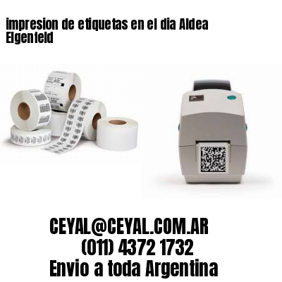 impresion de etiquetas en el dia Aldea Elgenfeld
