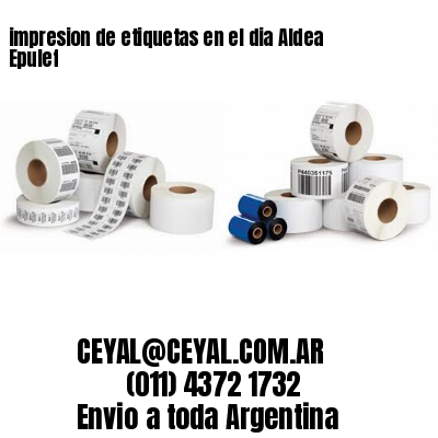 impresion de etiquetas en el dia Aldea Epulef