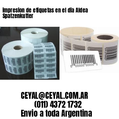 impresion de etiquetas en el dia Aldea Spatzenkutter