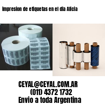 impresion de etiquetas en el dia Alicia