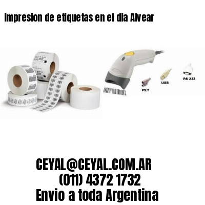impresion de etiquetas en el dia Alvear
