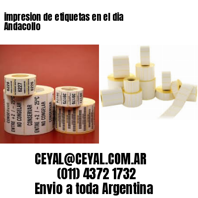 impresion de etiquetas en el dia Andacollo