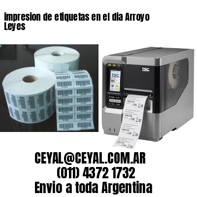 impresion de etiquetas en el dia Arroyo Leyes