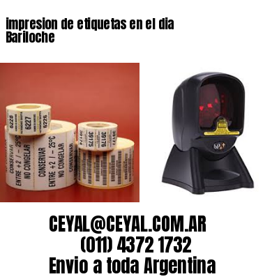 impresion de etiquetas en el dia Bariloche