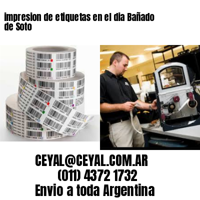 impresion de etiquetas en el dia Bañado de Soto