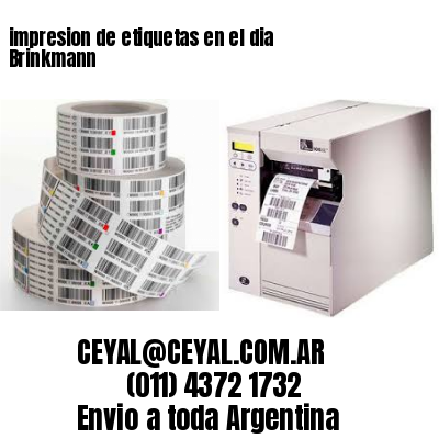 impresion de etiquetas en el dia Brinkmann
