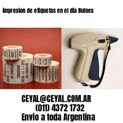 impresion de etiquetas en el dia Bulnes