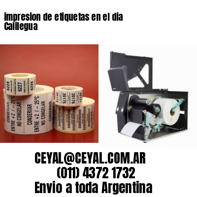impresion de etiquetas en el dia Calilegua