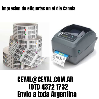 impresion de etiquetas en el dia Canals