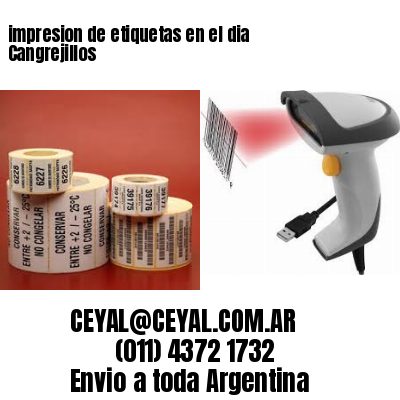 impresion de etiquetas en el dia Cangrejillos