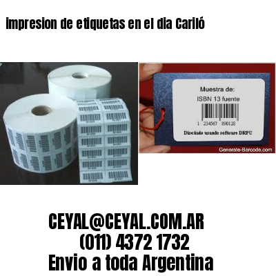 impresion de etiquetas en el dia Cariló