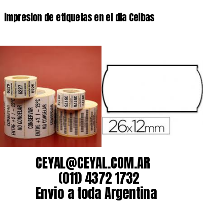 impresion de etiquetas en el dia Ceibas