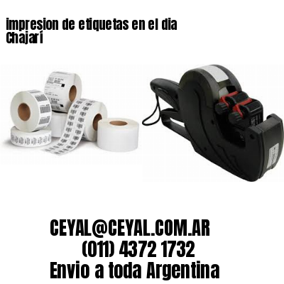 impresion de etiquetas en el dia Chajarí