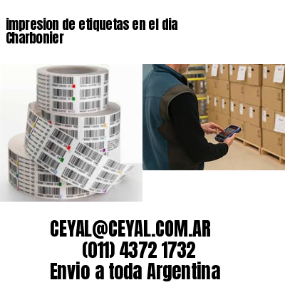 impresion de etiquetas en el dia Charbonier